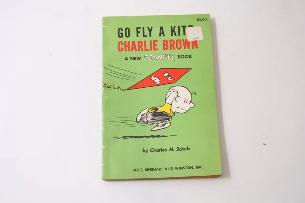 Go Fly A Kite, Charles And Schultz, Peanuts, Early Book, 1960 Vintage, Softcover